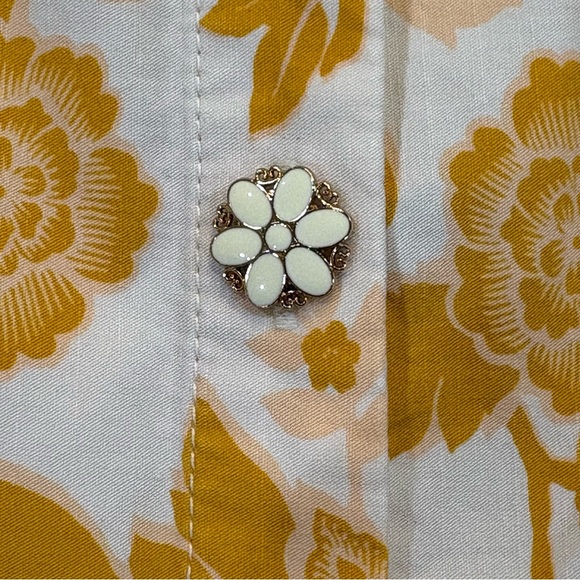 Maeve by Anthropologie Scalloped V-neck Halter Button Down Mini Dress Size 2 NWT - Picture 5 of 16